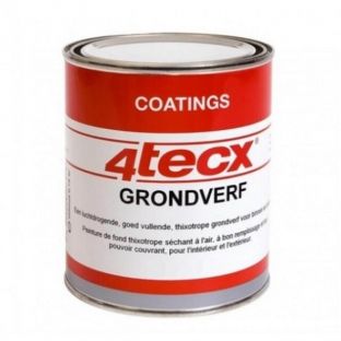 4tecx grondverf zwart 2.5ltr oplosmiddelbasis