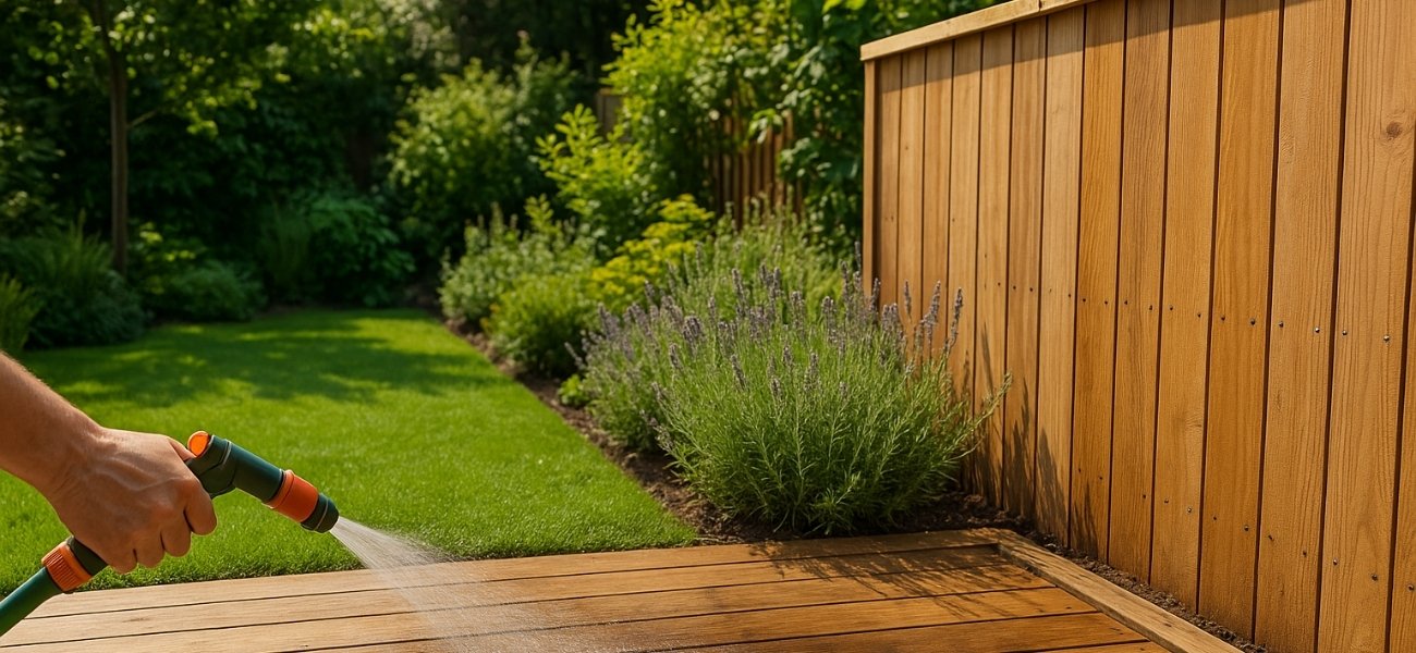 Hoe kan je tuinhout schoon houden?